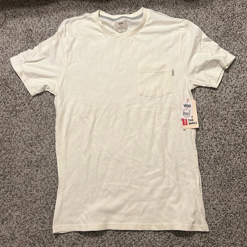 Vans cream pocket t shirt